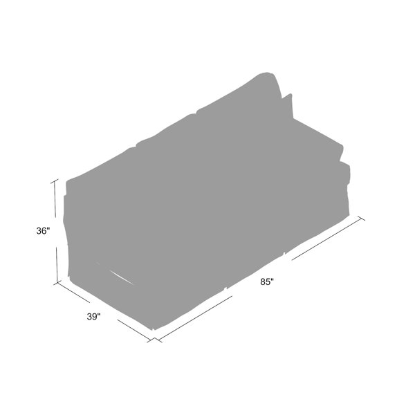 Beachcrest Home Rundle 85'' Slipcovered Sofa with Reversible Cushions & Reviews Wayfair